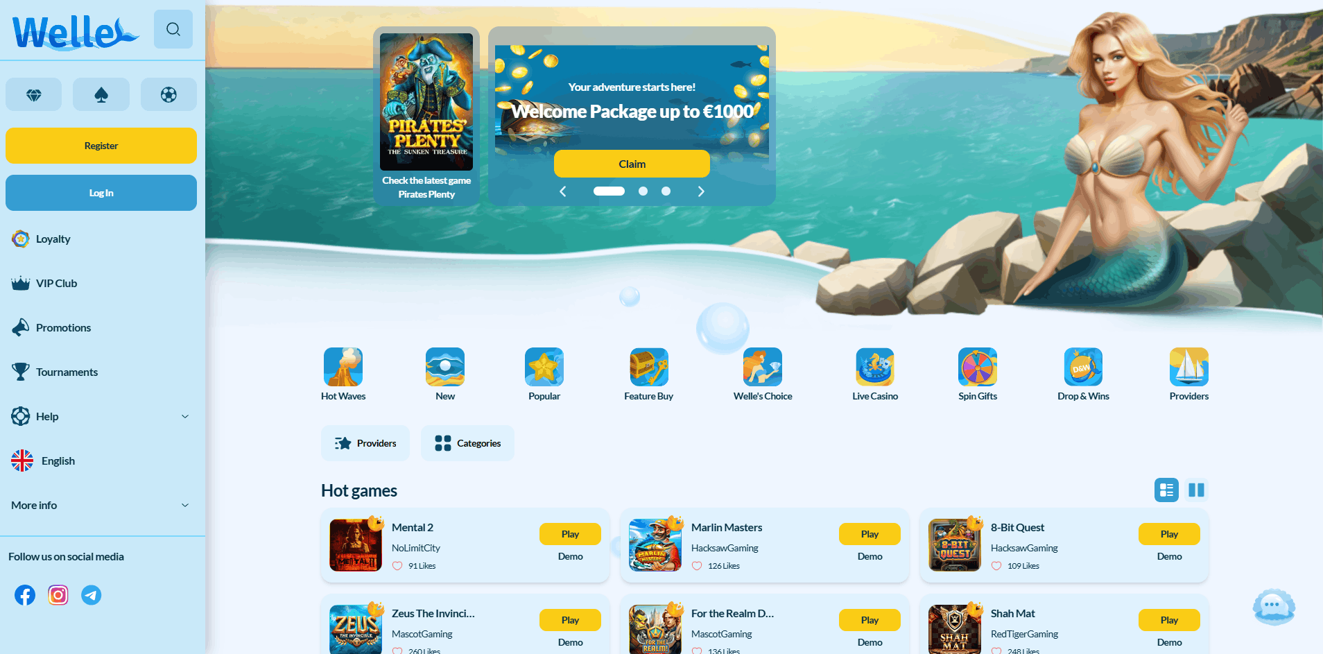 Welle Casino – קזינו אונליין עם בונוס ללא הפקדה לשחקנים ישראלים